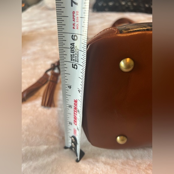 NWT Patricia Nash Enlightened Garden Kemble Tote Brown Leather Floral w Dust Bag - Picture 9 of 11